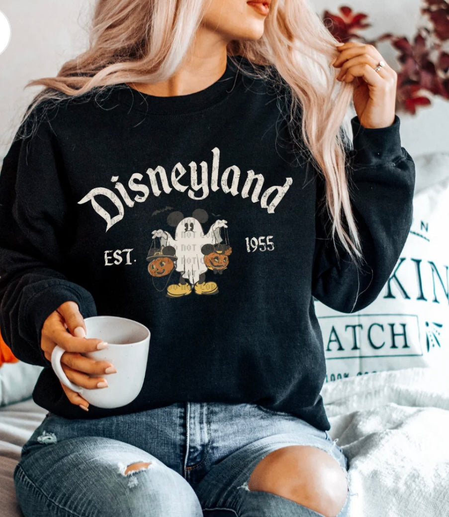 Spooky Pumpkin Mickey Crewneck