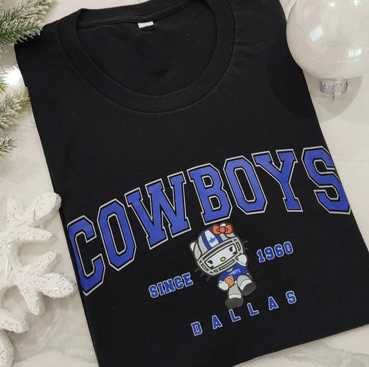 Dallas x HK Blue Football Crewneck